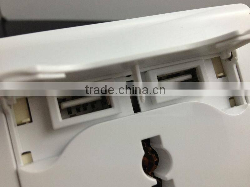 Wall socket with USB charge