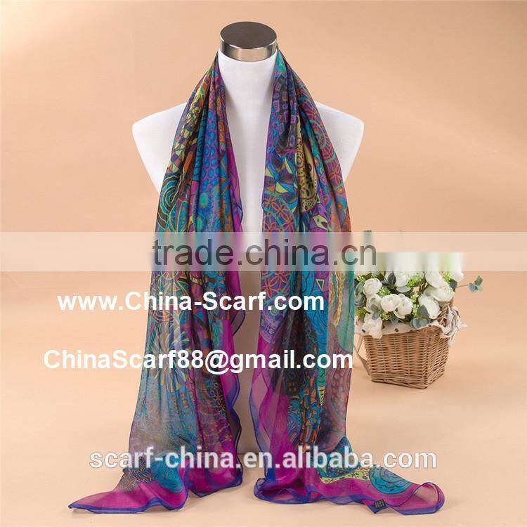 Silk scarf beach scarf shawl