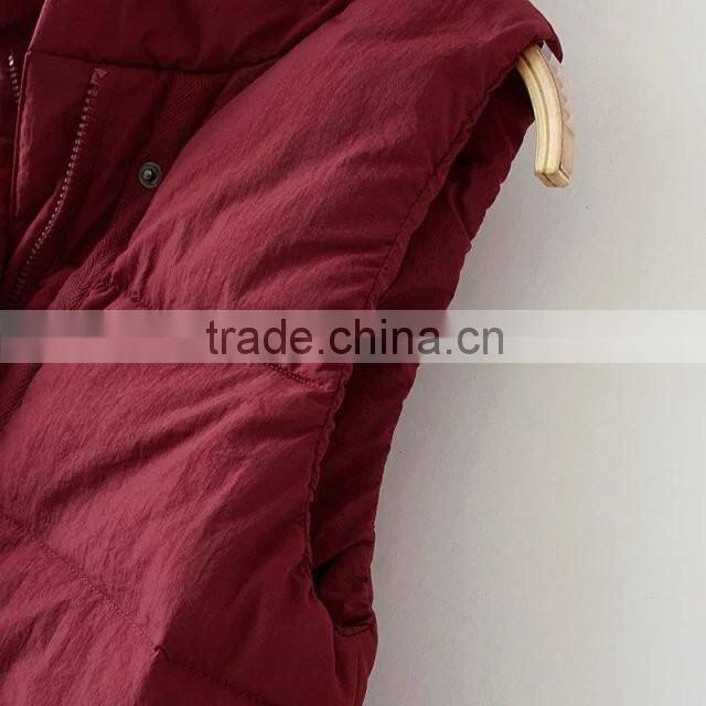 woman clothing contemporary hooded jacket cotton vest