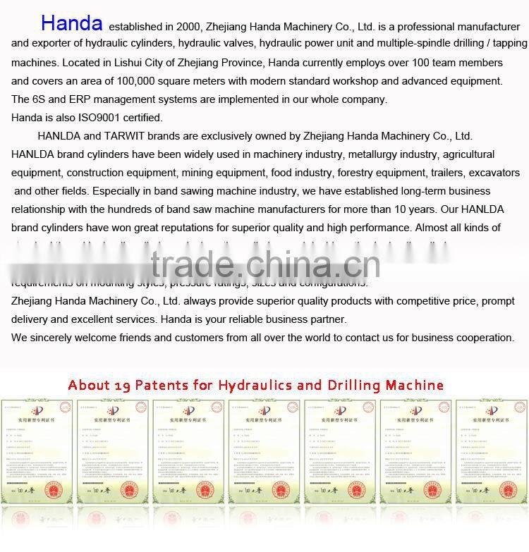 High quality double acting hydraulic cylinder parts