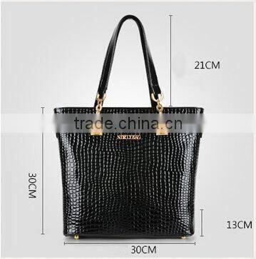 2015 China Wholesale 6pcs Leather Handbag Sexy Woman Fashion Handbag