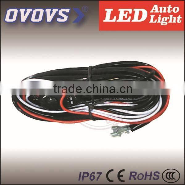 Cars accessories remote control optional LED Work Light Bar wire harness for offroad 4wd trucks