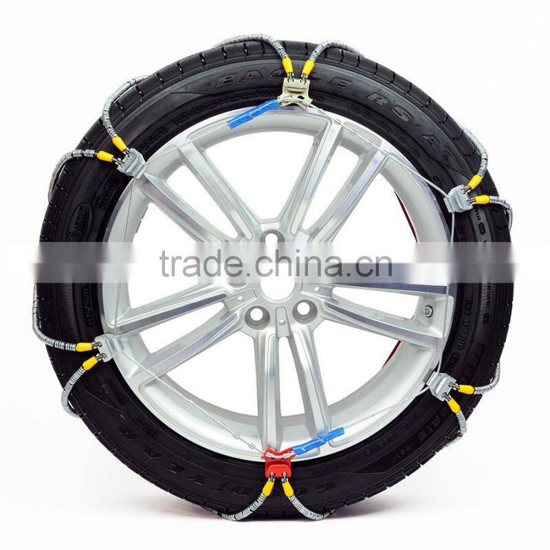 European standard snow chain tire size table for European users