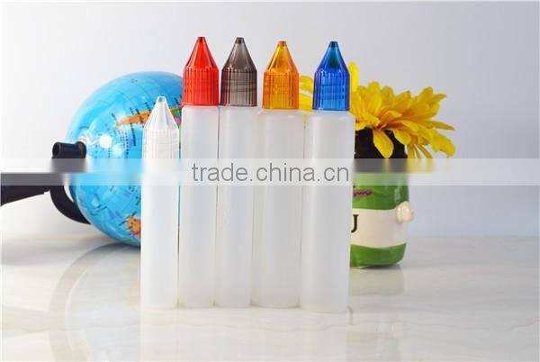 30ml pet bottles for e liquid e juice vapor with childproof cap and glass pipette hot selling