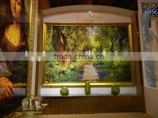 Factory Price Handmade Fusing Glass Painting Pictures Of Cartoons