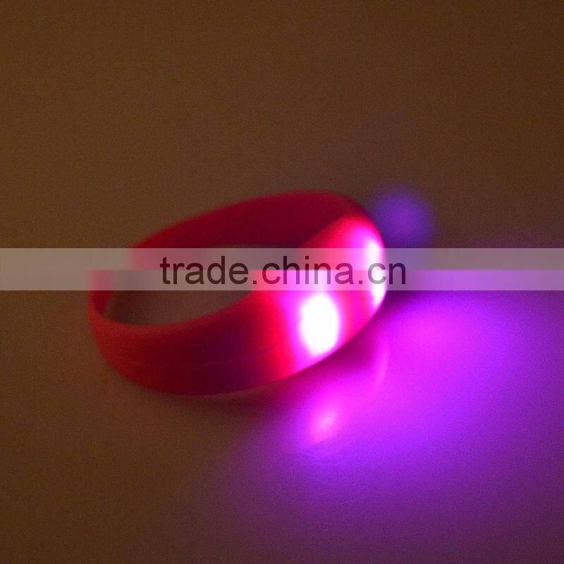 2016 Environmental beacelet led bracelet for promotion gifts silicone bracelet