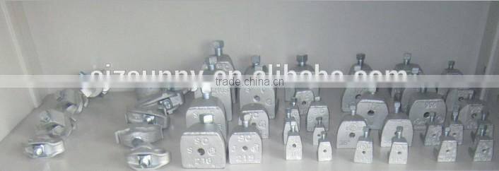 Malleable iron 1/4" zinc plated beam clamp