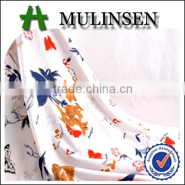Mulinsen textile DTY floral pattern with foil gold jacquard fabric for apparel