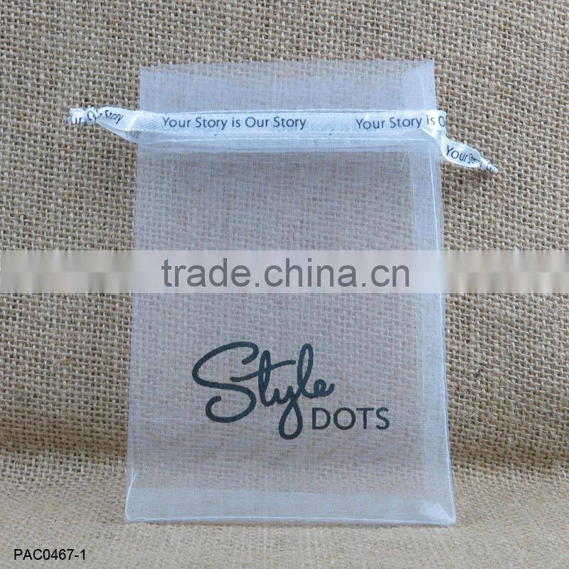 23 Color In Stock Customized Cheap Wholesale Organza Jewelry Bag