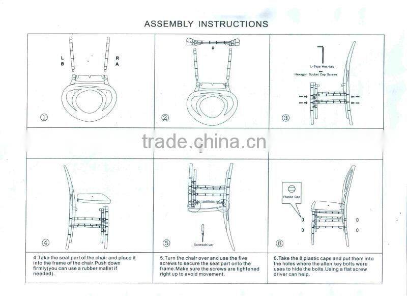 White knocked down design resin fisher price chair