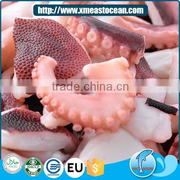 Delicious fresh leg and head part frozen cooked octopus cut for sale