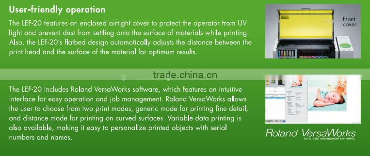 UV Flatbed machine,Roland VersaUV LEF20 printer