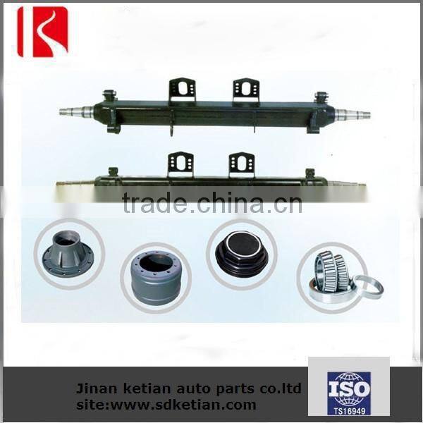 Hot selling high quality semi trailer axle with square beam