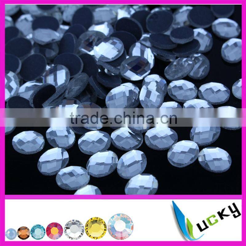 2014 new flat back diamond shape hot fix rhinestones swimming for iron-on transfer