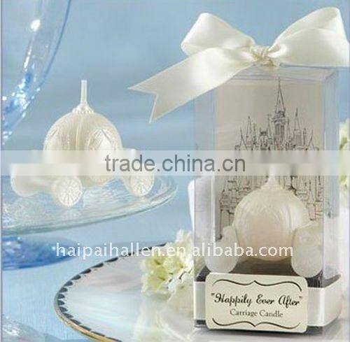 Rose ball shaped Candle in Gift Box for wedding favors