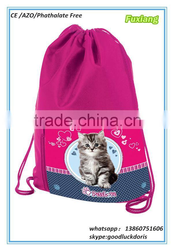 Classic sport sac , drawstring shoe bags, cycling gym bag