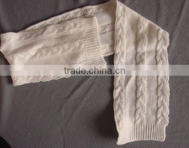 TYTP003 Winter children' white fashion scarf, hat & glove