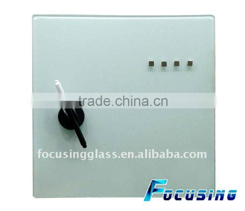 Tempered glass colorful bulletin board