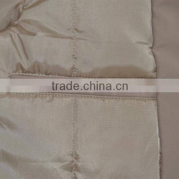 mens padded coat with fake fur collar trimming