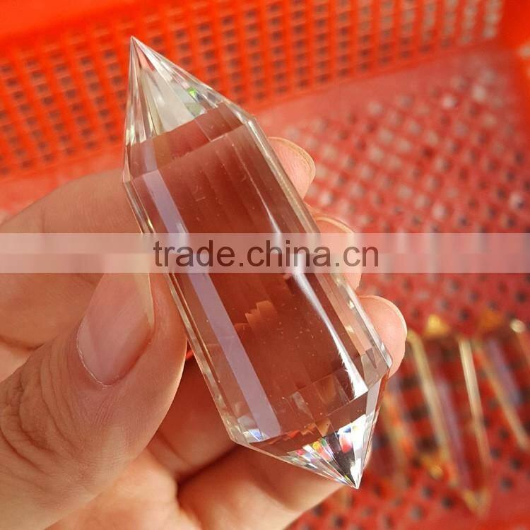 Perfect Double Terminated 24 Facets Clear Crystal Vogel Points