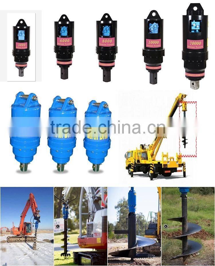 Dirt Auger /Earth Auger Used By Excavator S160 For Hole Digging