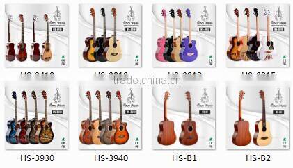wholesale&OEM 39" 40" 41" beginner acoustic guitar electric music guitar