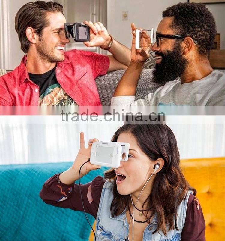 2016 Trending 2 in 1 Folding VR Case VR 3D Glasses for xnxx movies