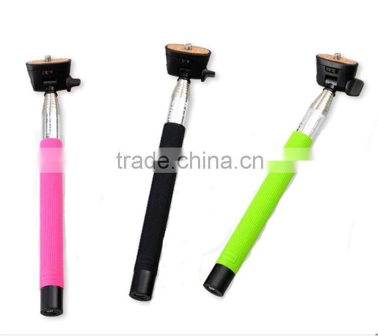 Handheld selfie stick with bluetooth remote shutter and monopod, wireless monopod selfie stick