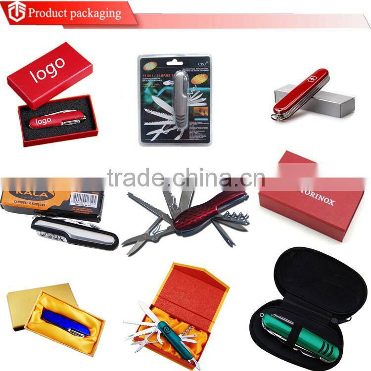 13 in 1 Blue Handle Stainless Steel Knives With Keychain