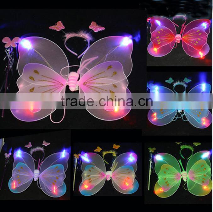 2015 fairy wing / angel wing / butterfly wing set/led light toy