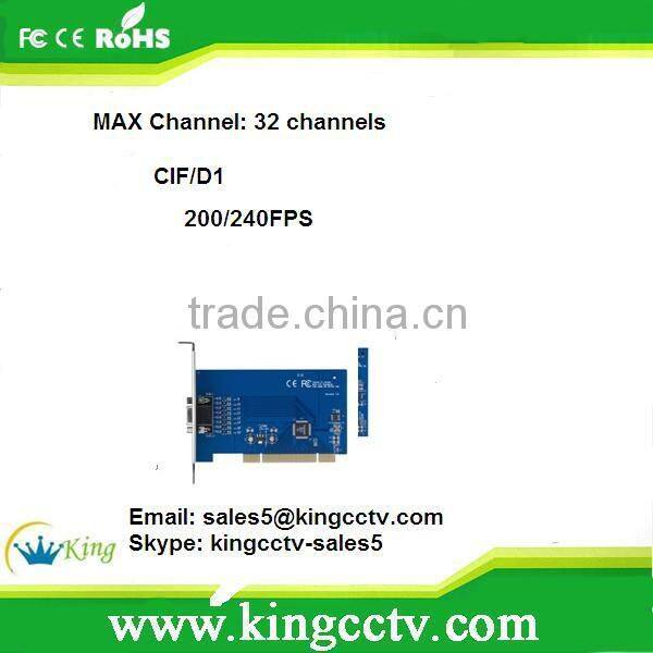 HK-6216S H.264 windows 7 16 channel dvr card