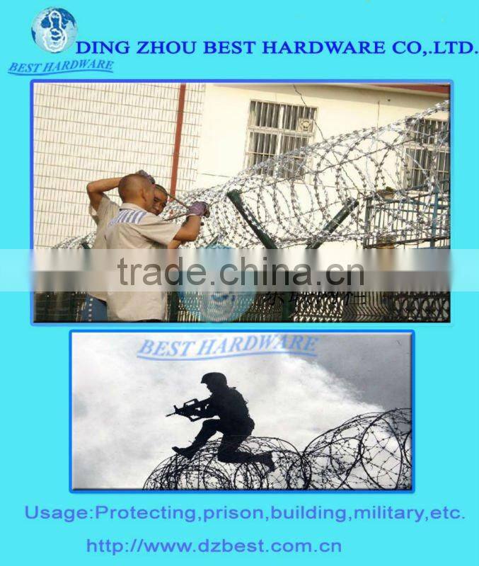 low price galvanized concertina razor barbed wire