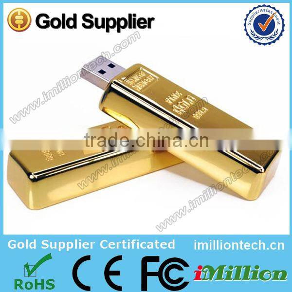 Bulk Item 8gb memoria usb, mini usb stick gold bar