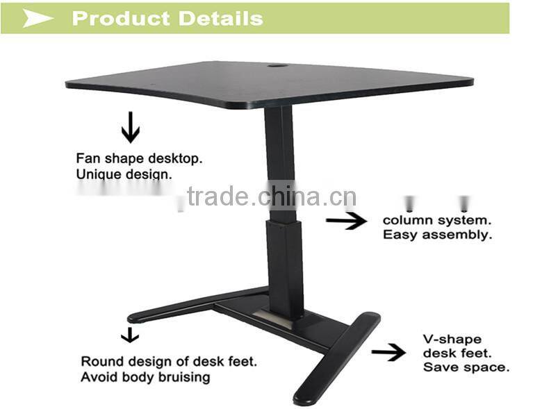 Amercian design One -leg electric height adjustable cornor desk and table with CE certificate
