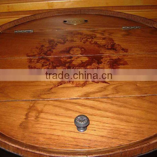 Hot Sale Refrigerated Wine Barrel Cooler, Unique OAK Wood Furniture With OEM Color LOGO