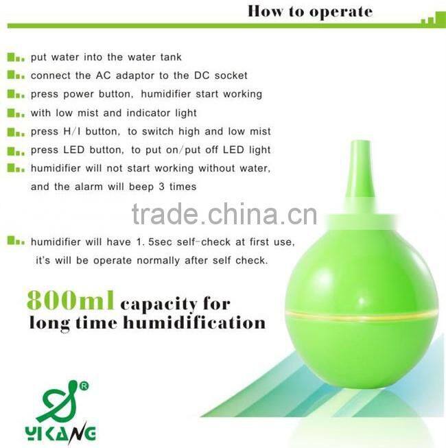 YK-908 Large Water Tank For 7 Hours Ultrasonic Air Cool Mist Humidifier