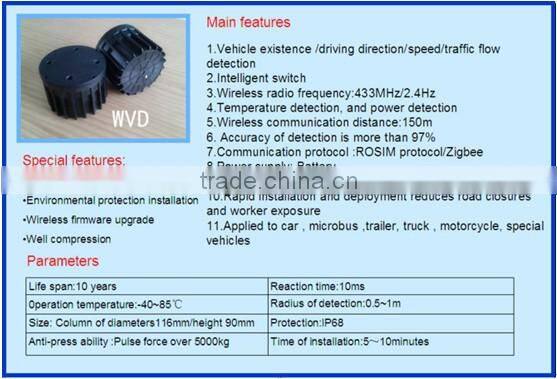 Low cost auto car sensor work with traffic light for traffic management same to vehicle radar sensor