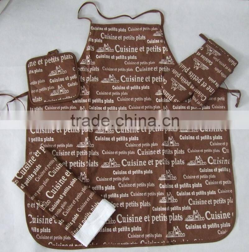 simple letters design wholesale kitchen accessories master craft apron set