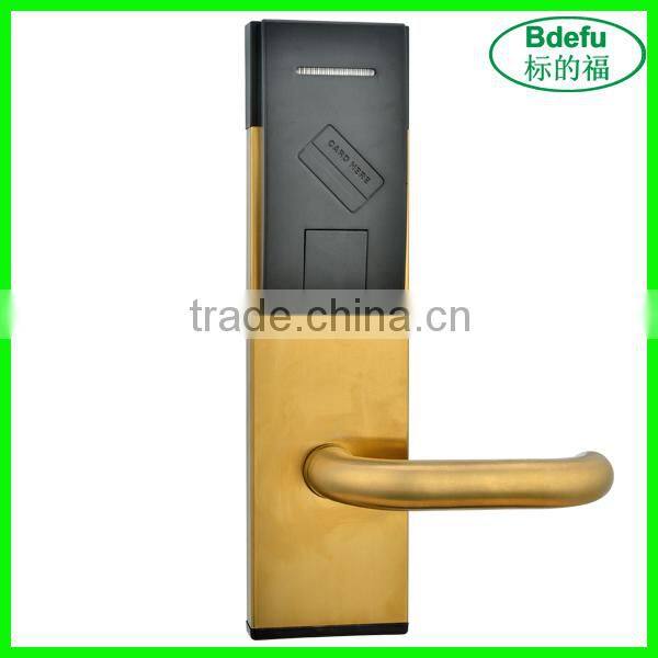 Intelligent electronic card key hotel door lock system