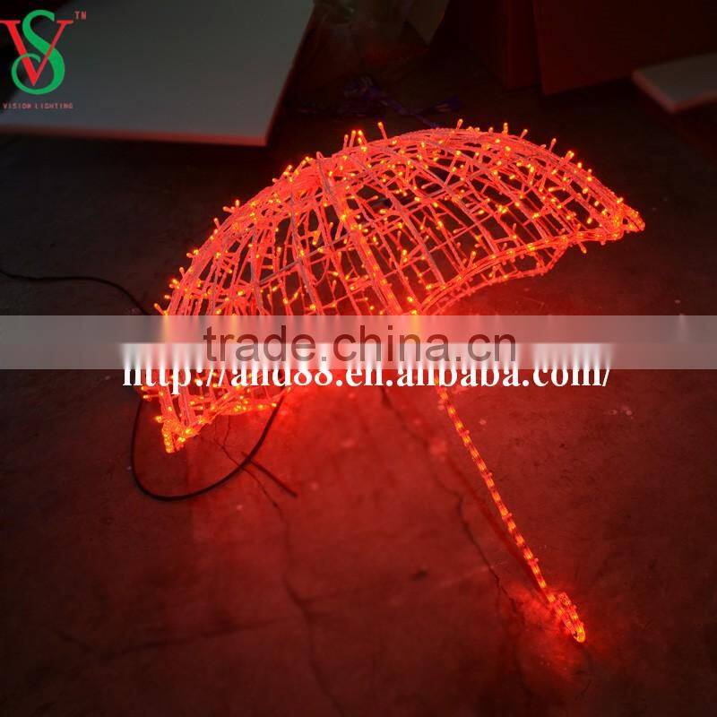 led light decorative umbrella for Christmas decoration