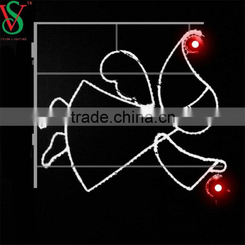 2D frame light led light angel for Christmas outdoor decorations