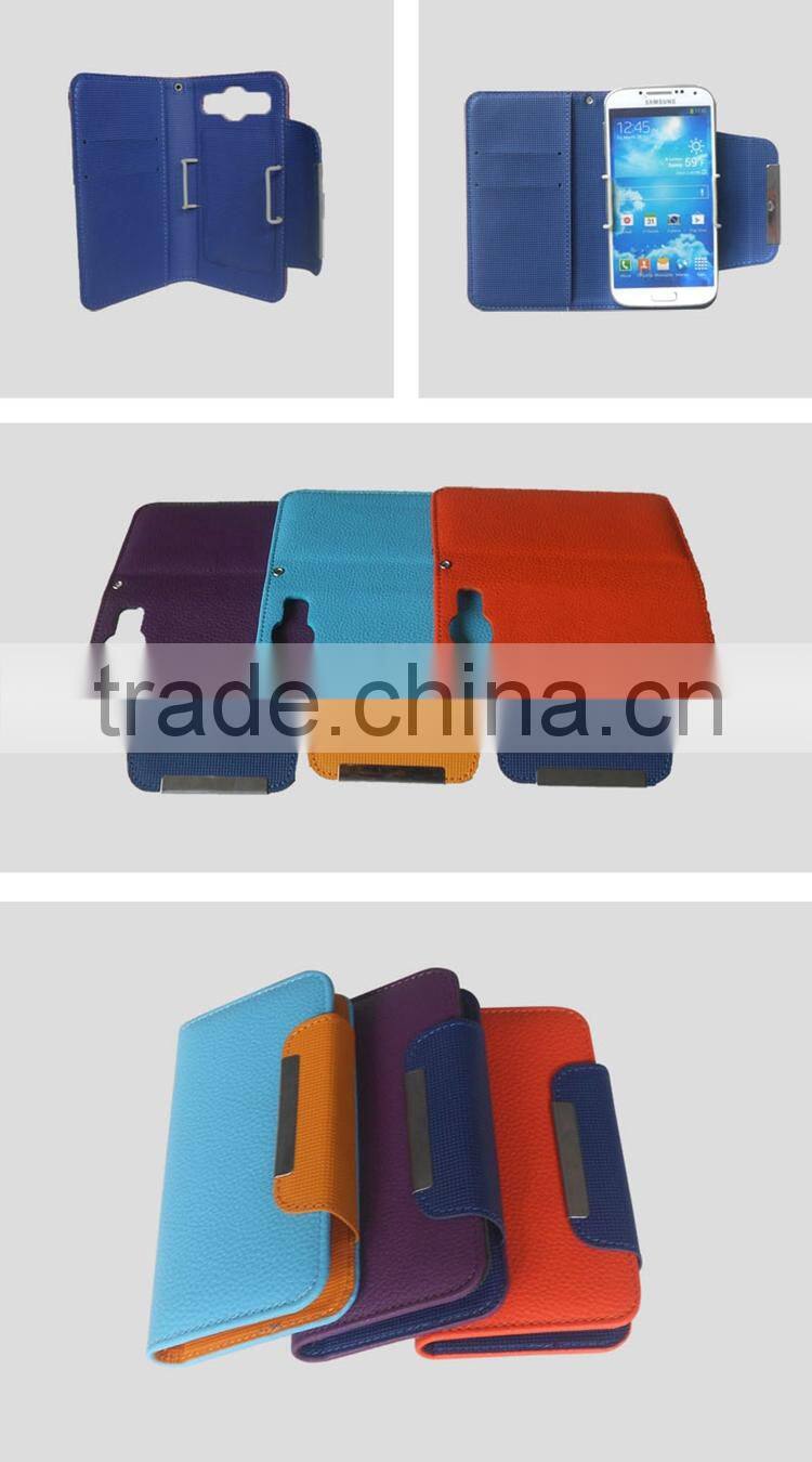 Litchi Pattern Universal Mobile Phone Diary Case Cover