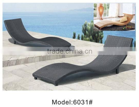 Swimming pool accessory of rattan chair daybed sunbed