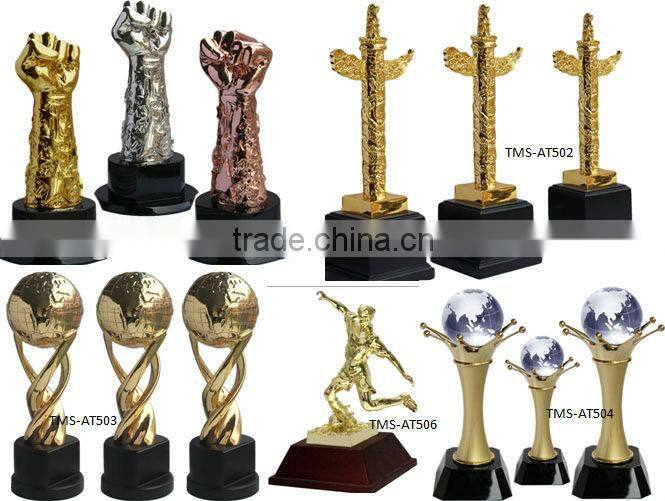 custom resin soccer trophy