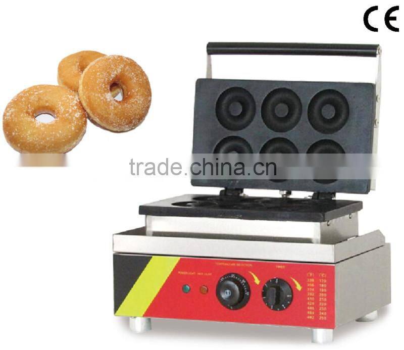 6pcs Commercial Use Non-stick 110v 220v Electric 7.5cm Doughnut Machine