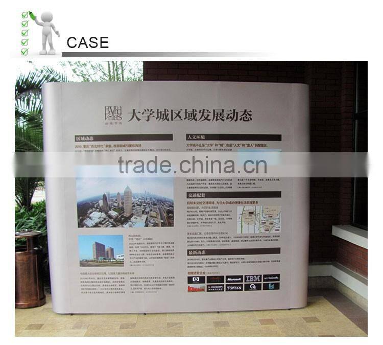 high quality easy pull L roll up banner display stand for adversisting