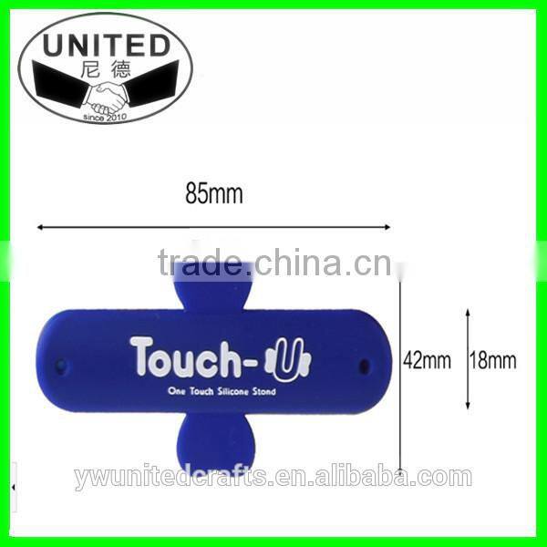 Wholesale cell phone accessory silicone slap phone holder touch u stand for phone
