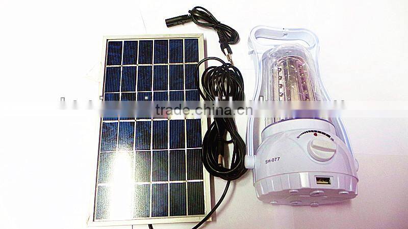Portable Solar camping light, LED rechargeable hurrucane lamp