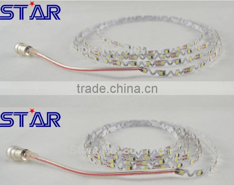 S Shape strips SMD2835 0.1W/0.2W 72leds Flex LED Strip Light for Backlit Letters Signage Flexible strips