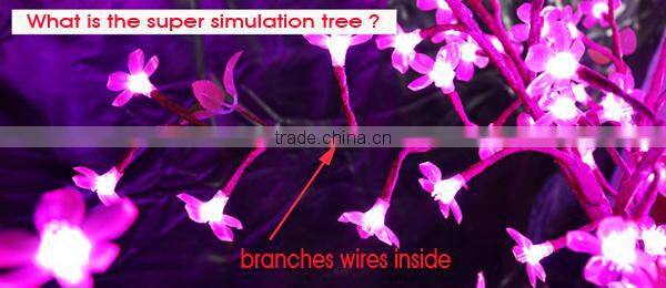 Popular cherry blossom Led tree , Super simulation tree Height 1.5m